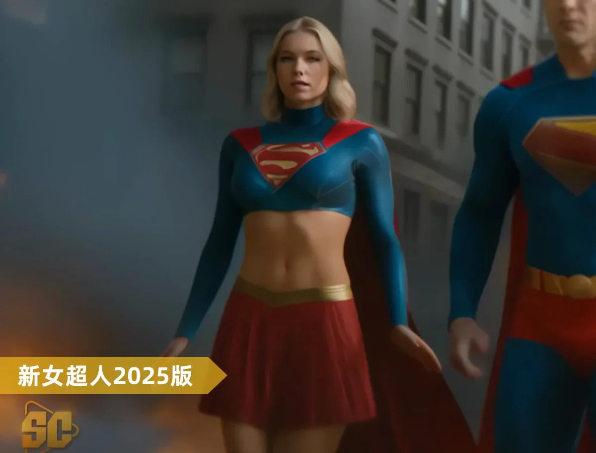 2025 New Movie Supergirl Cosplay Costume Uniform Halloween Carnival Party Christmas Play Role Clothes Clothing for Women
