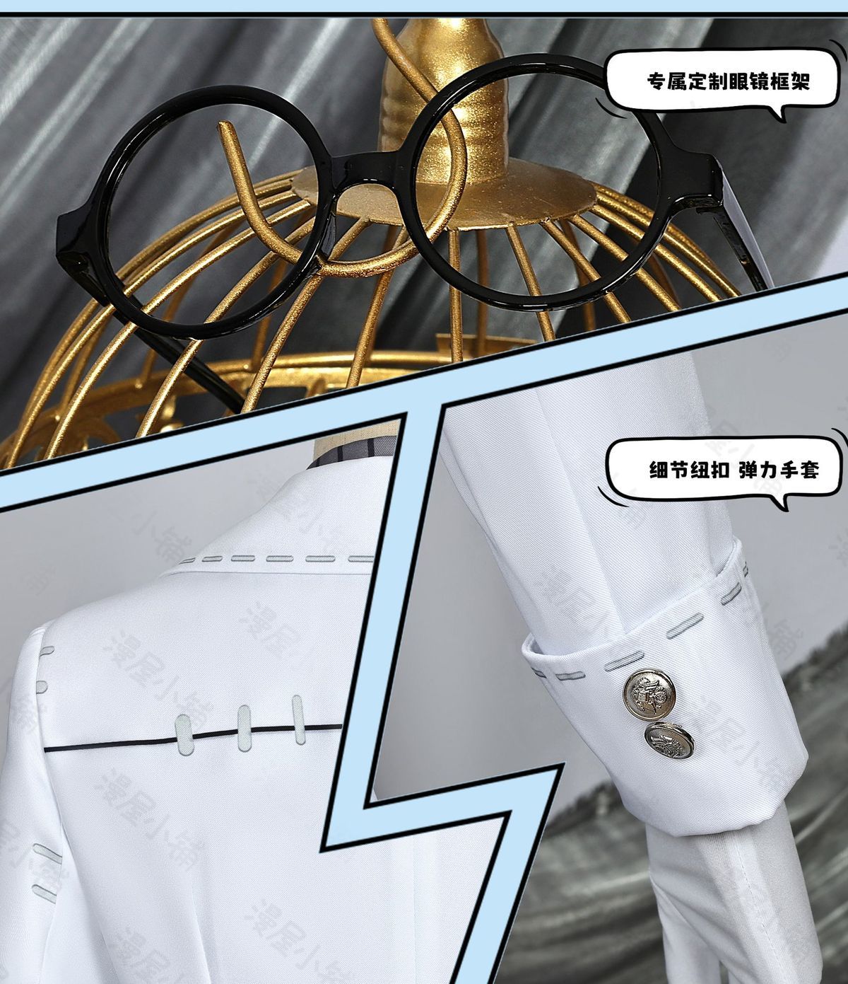 Identity V Gatto Cosplay Aesop Carl Embalmer Men's Costume Beautiful Suit Uniform Role Play Outfit for Halloween Party