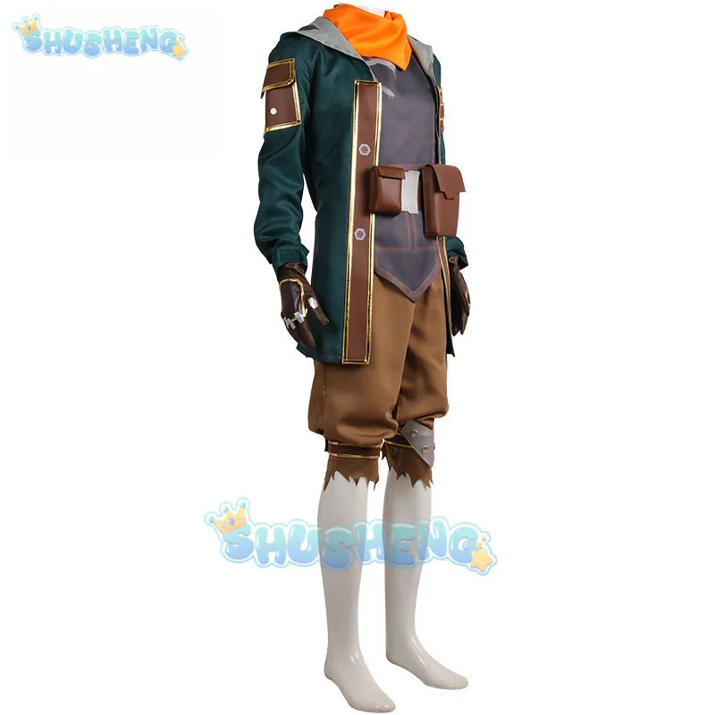 LOL Arcane Ekko Guardians of the Future Cosplay Costume Cos Game Anime Party Uniform Hallowen Play Role Clothes Clothing