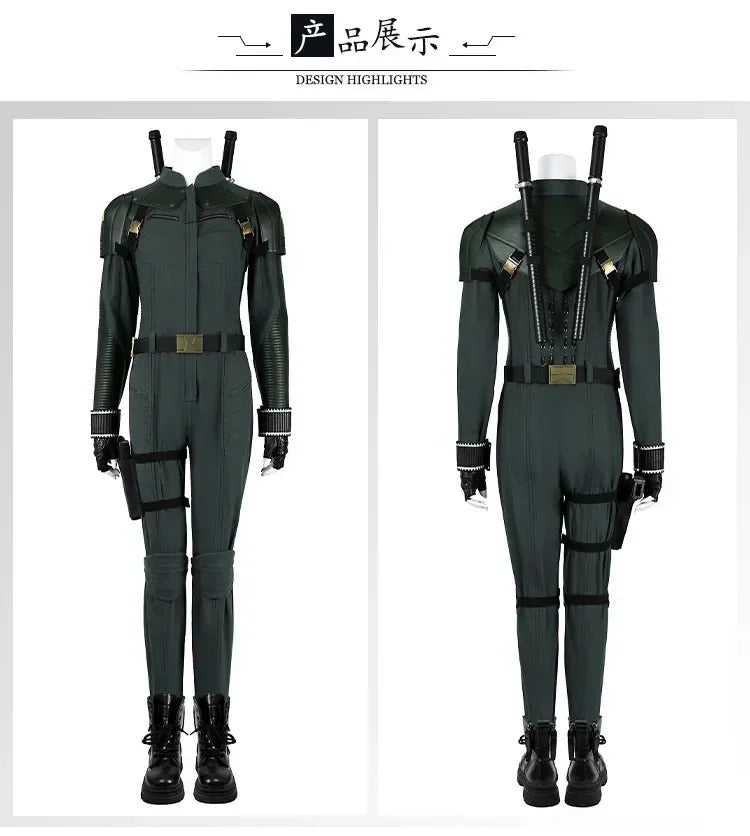 Movie Thunderbolts Yelena Belova Cosplay Costume Superhero Jumpsuit Halloween Party Uniform Accessories Props Complete Set