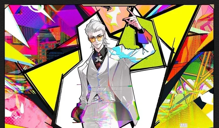 Anime To Be Hero X Cosplay Costume Hero X Uniform White Suit Orange Glasses Tie Halloween Party for Women Men Props
