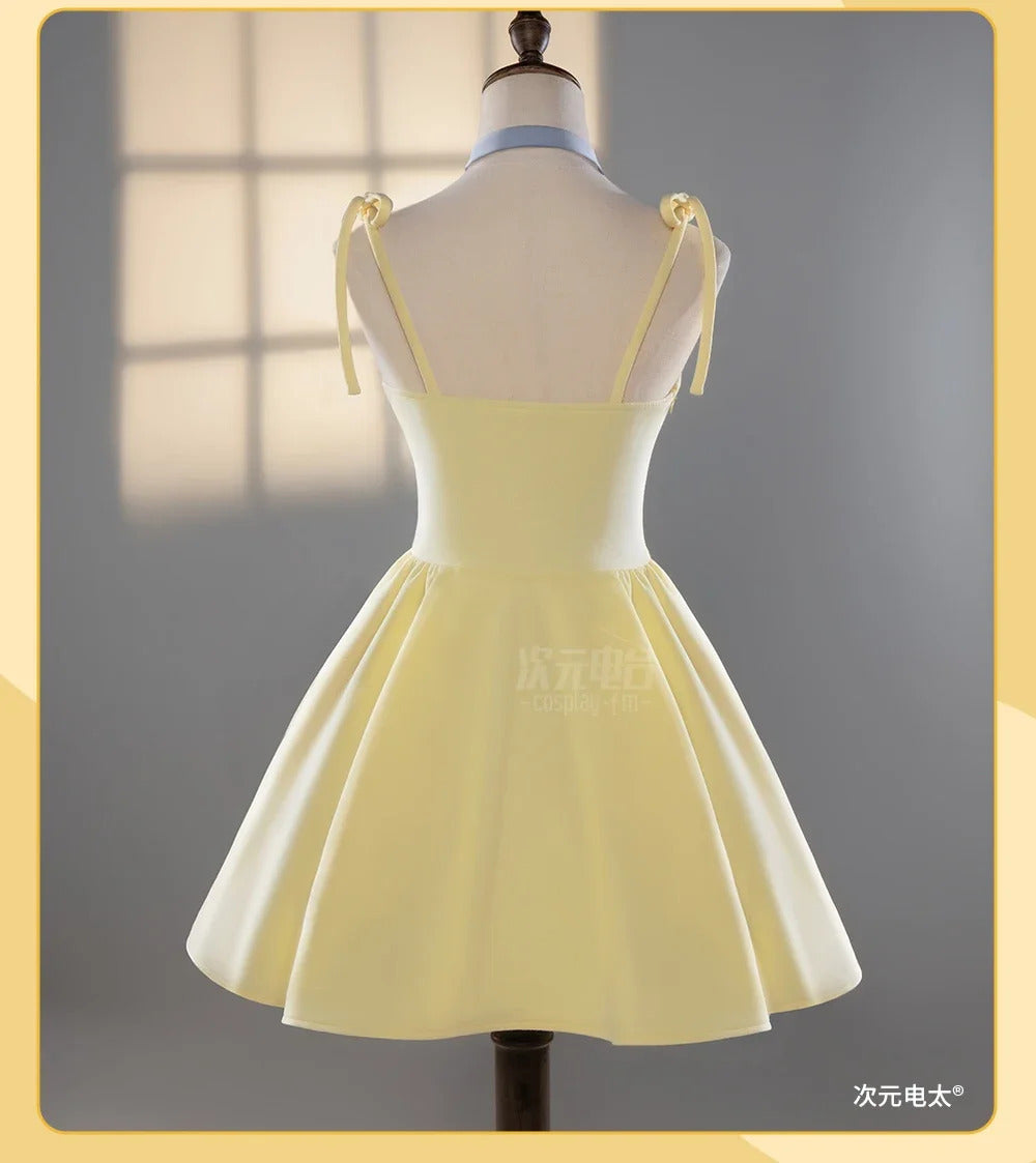 Asuka Langley Soryu Anime EVA Cosplay Costume Halloween Carnival Yellow Summer Sweet Dress Adult Women's New Uniform S-XL