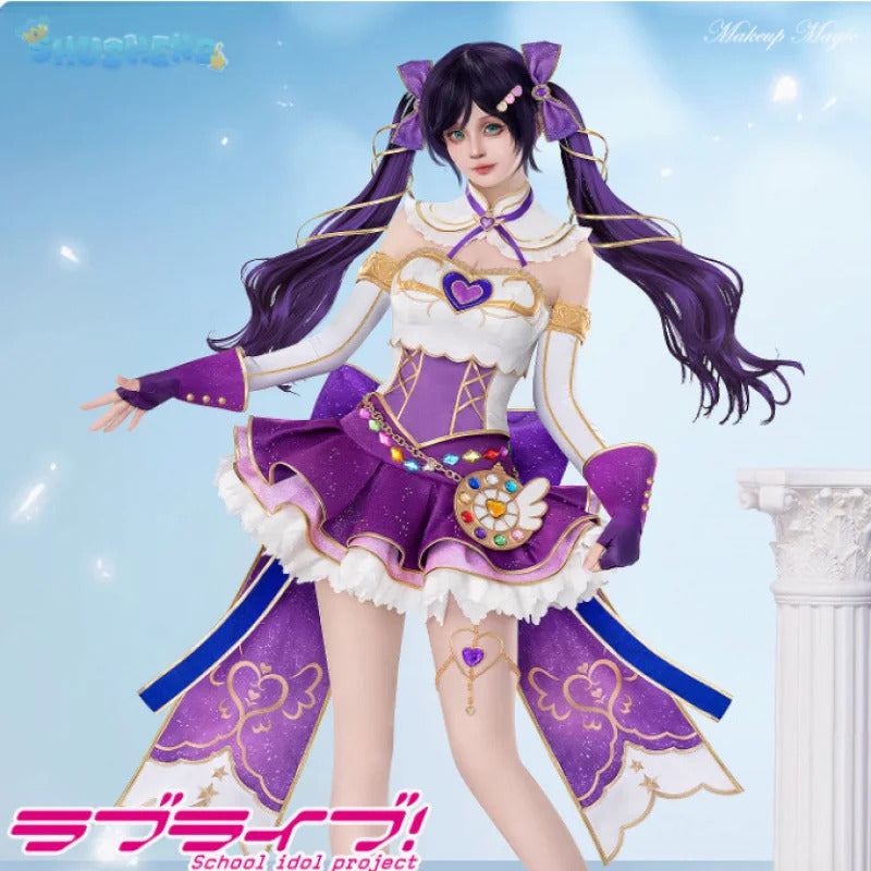 Anime LoveLive Nozomi Tojo Cospaly Costume Halloween party new sweet Lolita dress props wigs accessories women's uniform S-XL
