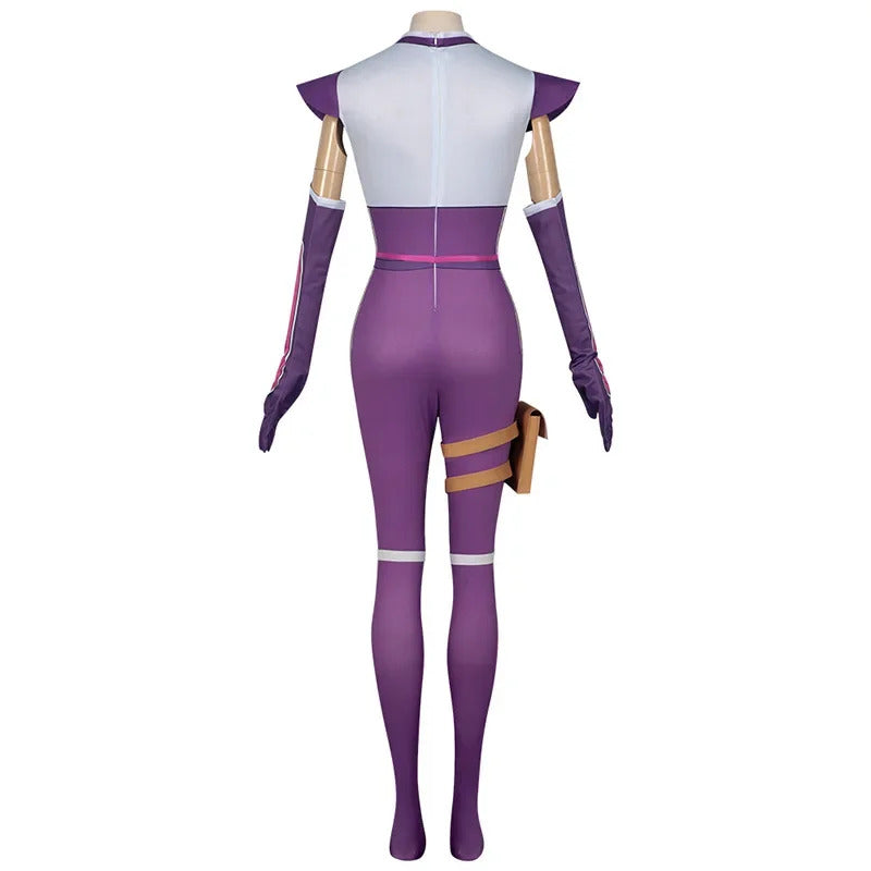 Momochi Ayame Cosplay Costume Jumpsuit Anime I'm Living with An Otaku NEET Kunoichi Headwear Halloween Party Women Girls Props