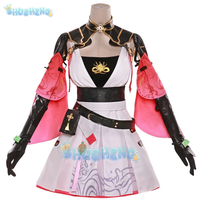 Shusheng Game Wuthering Waves Taoqi Cosplay Uniforms Halloween Carnival Party Role Play Clothing for Women