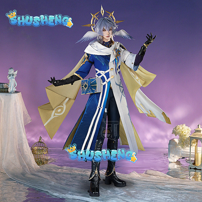 Star Rail Sunday Harmony New Skin Cosplay Costume Sunday Wig Hair Cosplay for Men Role Play Party Outfits