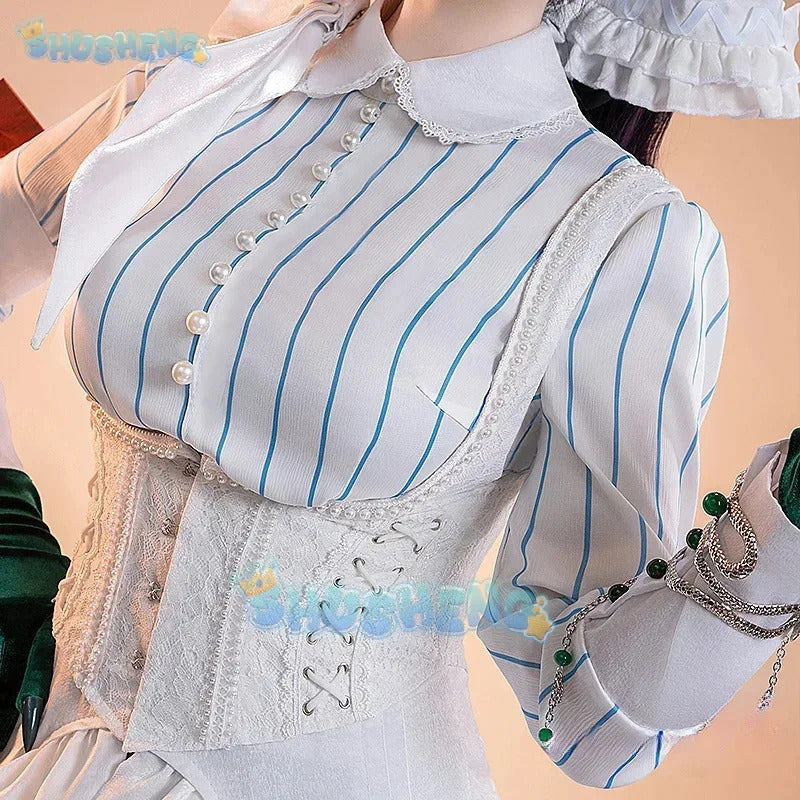 Anjo Nala Cosplay Reverse:1999 Nala Hari costume Ms. Kimberly Sexy Fish Tail Maid Dress Set Party Christmas Full Woman Uniform