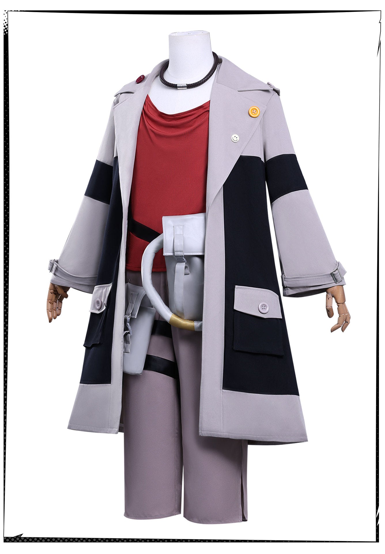 Anime Enjin GACHIAKUTA Cosplay Nji Costume Halloween Party Fashion Men Women Uniforms Jacket Pants Shirt Prop Wig New Set