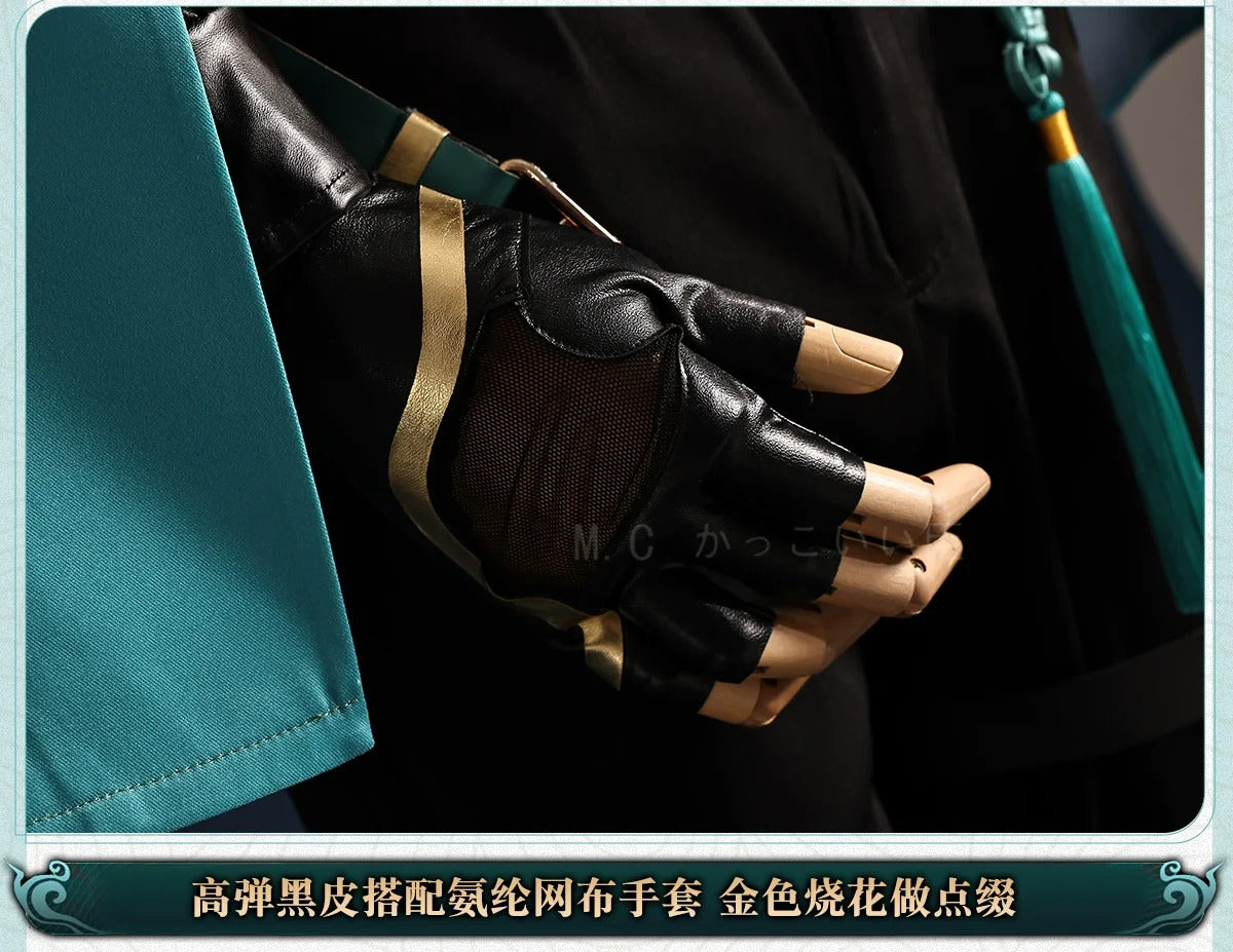 Jiyan Cosplay Costume Wuthering Waves Anime Men Handsome Uniform Halloween Carnival Party Suit Role Play Clothing Shusheng