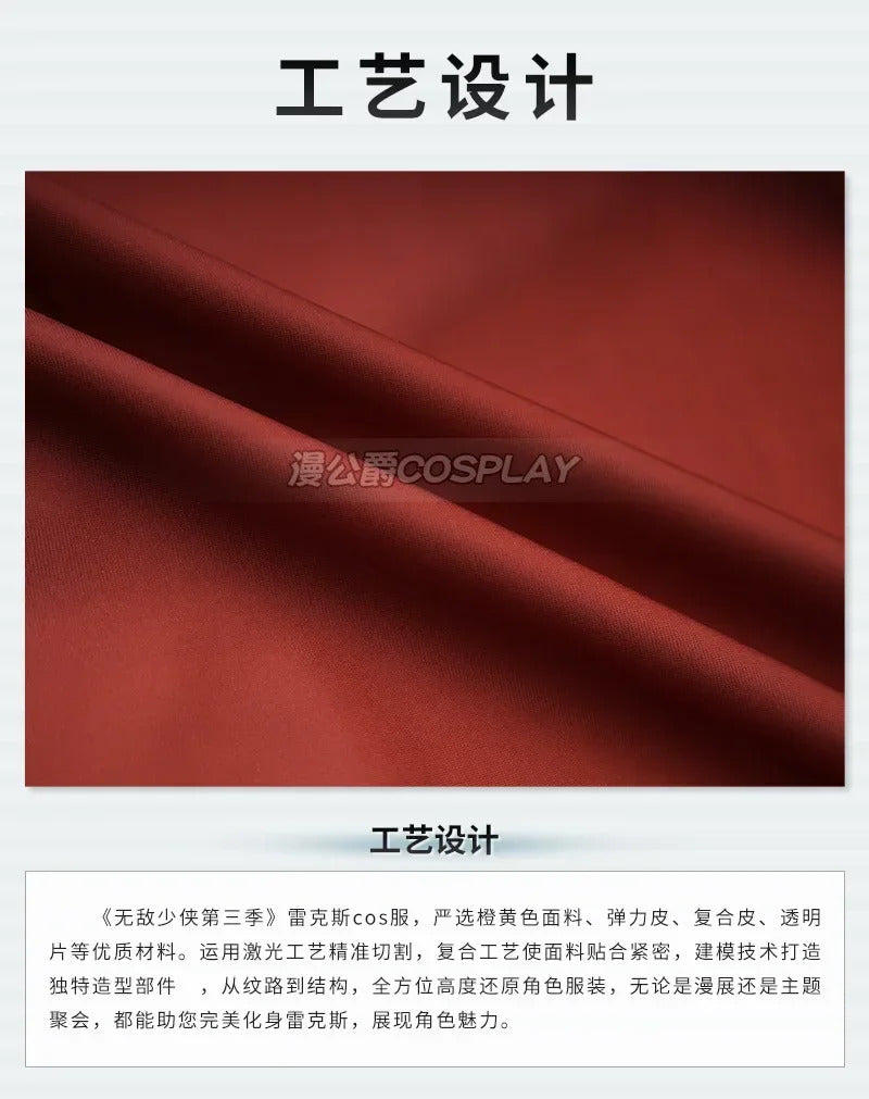 Invincible Season 3 Rex Splode Cosplay Costume Uniform Halloween Carnival Party Christmas Play Role Clothes Clothing for Men