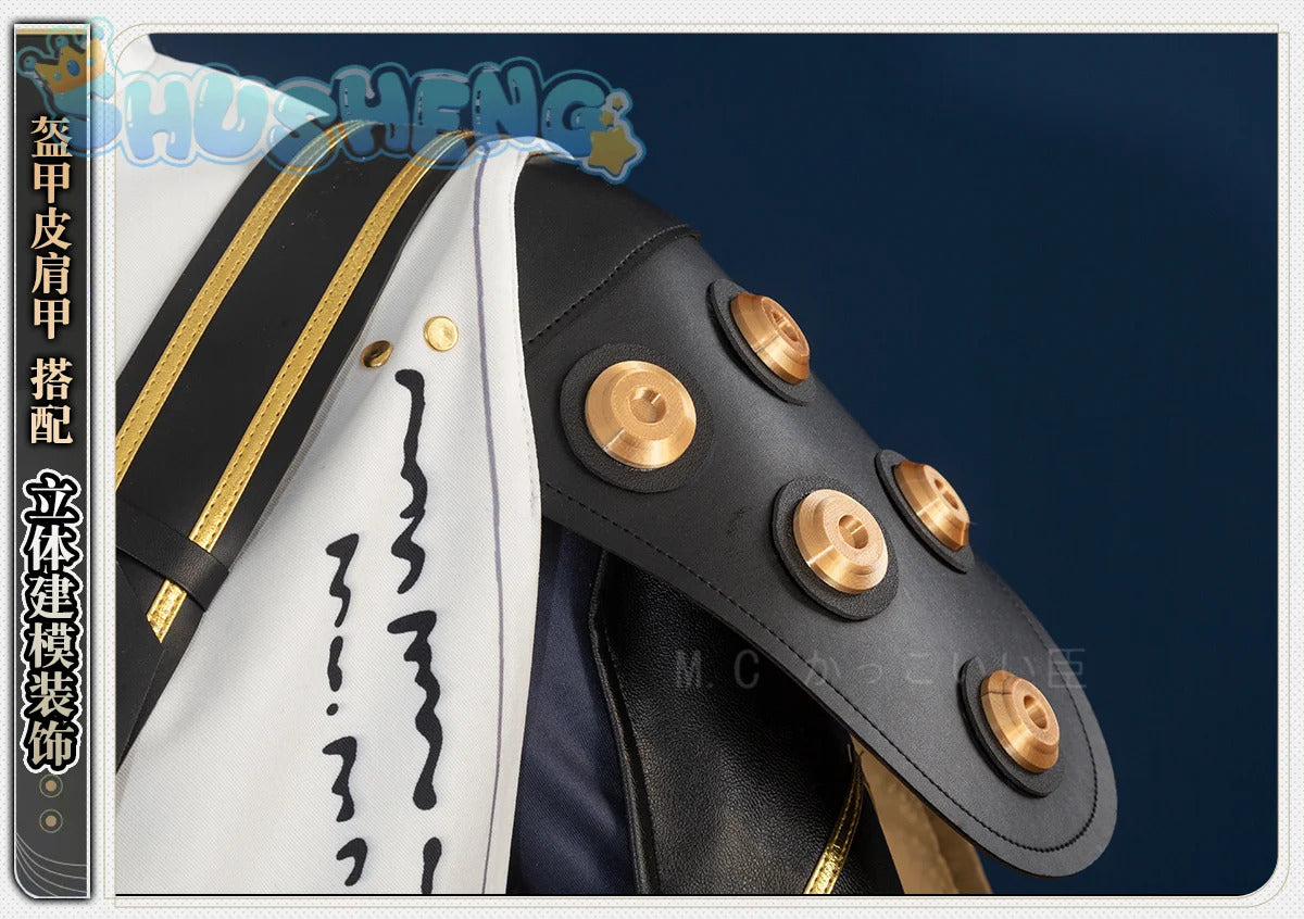 Wuthering Waves Aalto Intelligence Merchant Cosplay Costume Fashionable Handsome Accessories Props Halloween Party Men Uniform