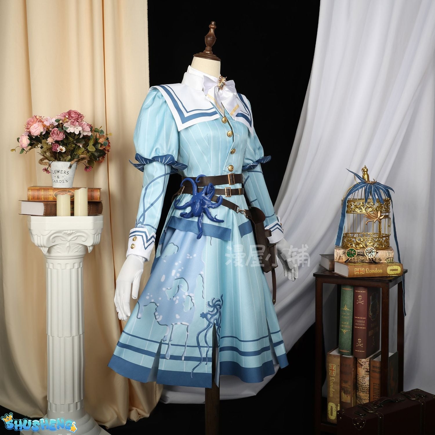 Game Identity V Emily Dyer Cosplay Hot Role Play Costume Doctor Anime High Quality Blue Dress for Women Comic Con Love Live Suit