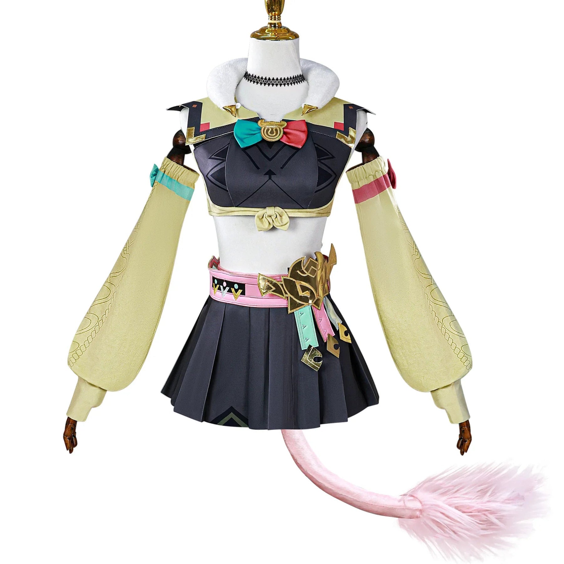 Shusheng-N Game Genshin Impact Varesa Cosplay Costume Wig shoes props accessories dress Halloween carnival sweet New Woman Varesa uniform