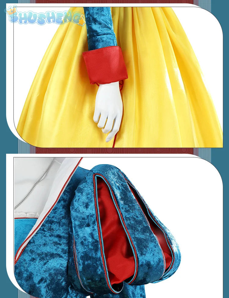 New Movies of 2025 Snow White cosplay Costume Adult and Child Sizes Fairy Tale Sweet Princess Dress Halloween Ball Woman Uniform