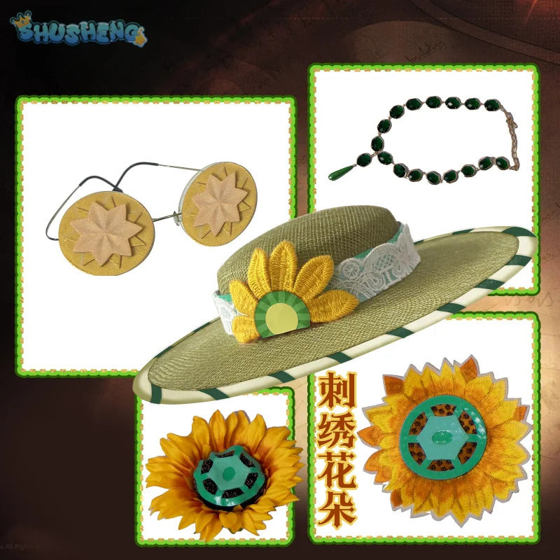 Shusheng-R Identity Ⅴ Cosplay Alice de Ross Reporter Holmes, Miss Watson Costume Halloween Party Fashion Uniform Accessories Prop New Set