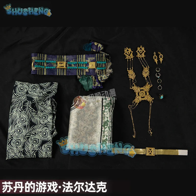 Sultan's Game Fardagh Cosplay Costume Uniform Halloween Carnival Party Christmas Play Role Clothes Clothing for Women