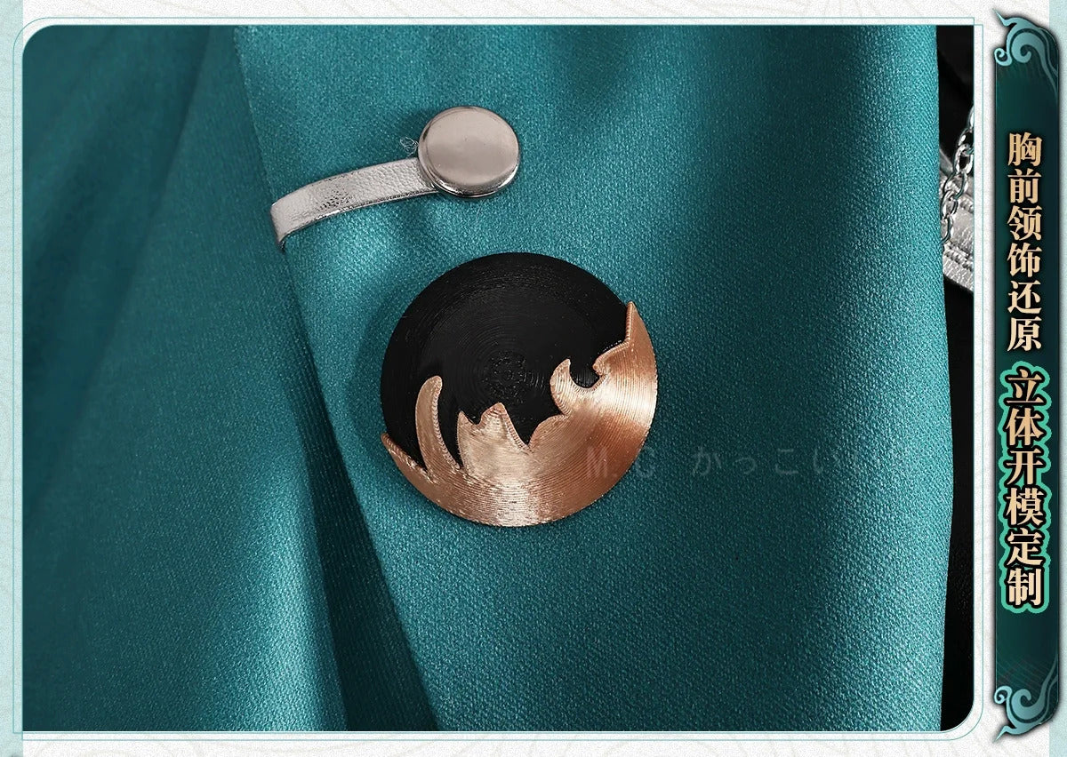 Jiyan Cosplay Costume Wuthering Waves Anime Men Handsome Uniform Halloween Carnival Party Suit Role Play Clothing Shusheng