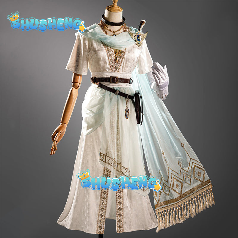 Game Identity V Eli Clark Seer The pure white prophet under the truth cosplay suit Halloween Party Event COS Christmas Gift