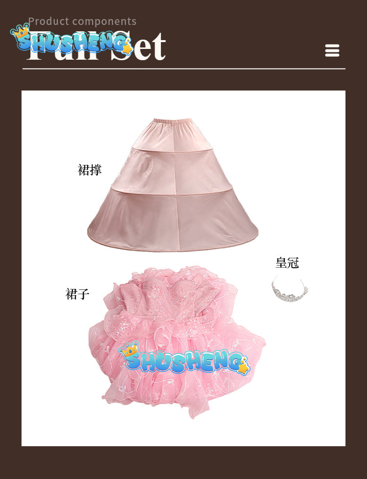 Wicked Glinda Cosplay Witches Costumes Clothes 2024 Movie Party Role-playing Princesses Pink Suit Dress Ball Gown Robe Hat