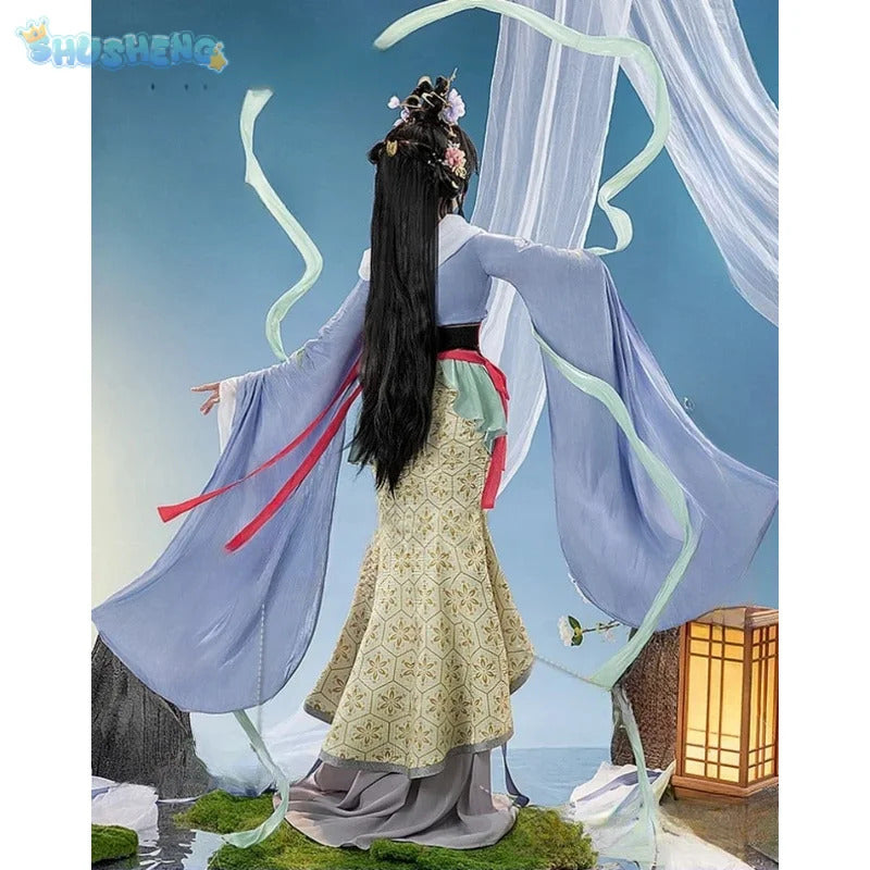 Game Reverse:1999 Jiu Niangzi Cosplay Costume Halloween Carnival Chinese Style Gorgeous Hanfu Dress Accessories Prop Woman Set