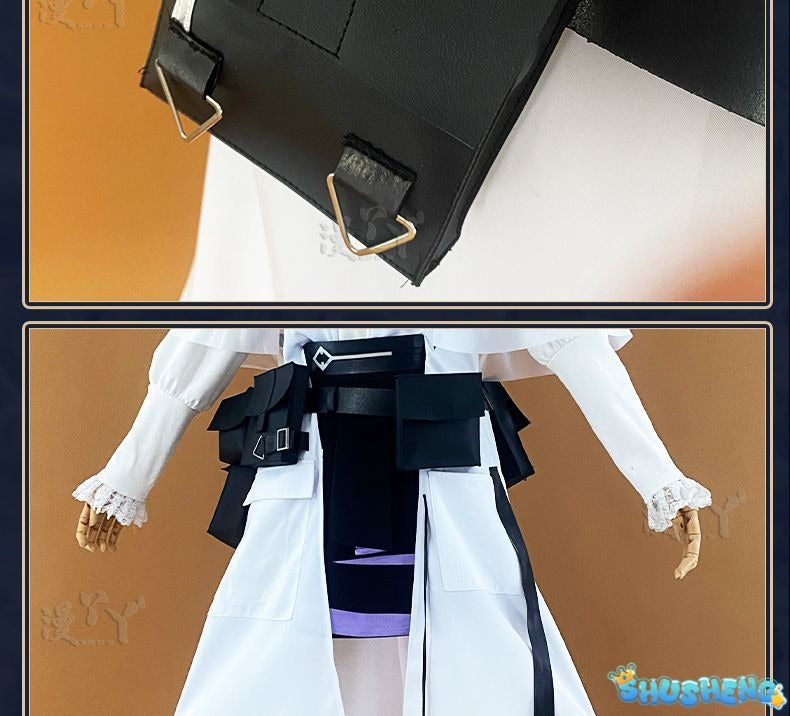 Arknights Priestess Cosplay Costume Game Uniforms Women Halloween Party Girls Clothes Outfit Anime Event Trench Skirt