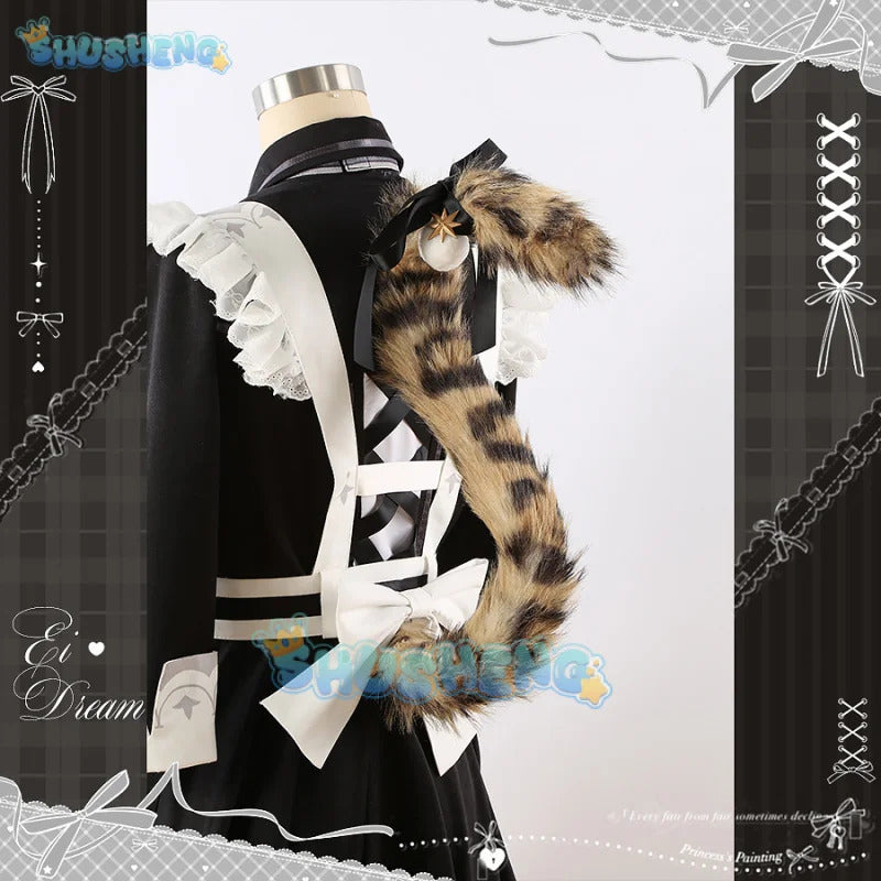 Nu: Carnival Eiden Cosplay Costume Maid Outfit Dress Uniform Halloween Carnival Party Christmas Play Role Clothes Clothing