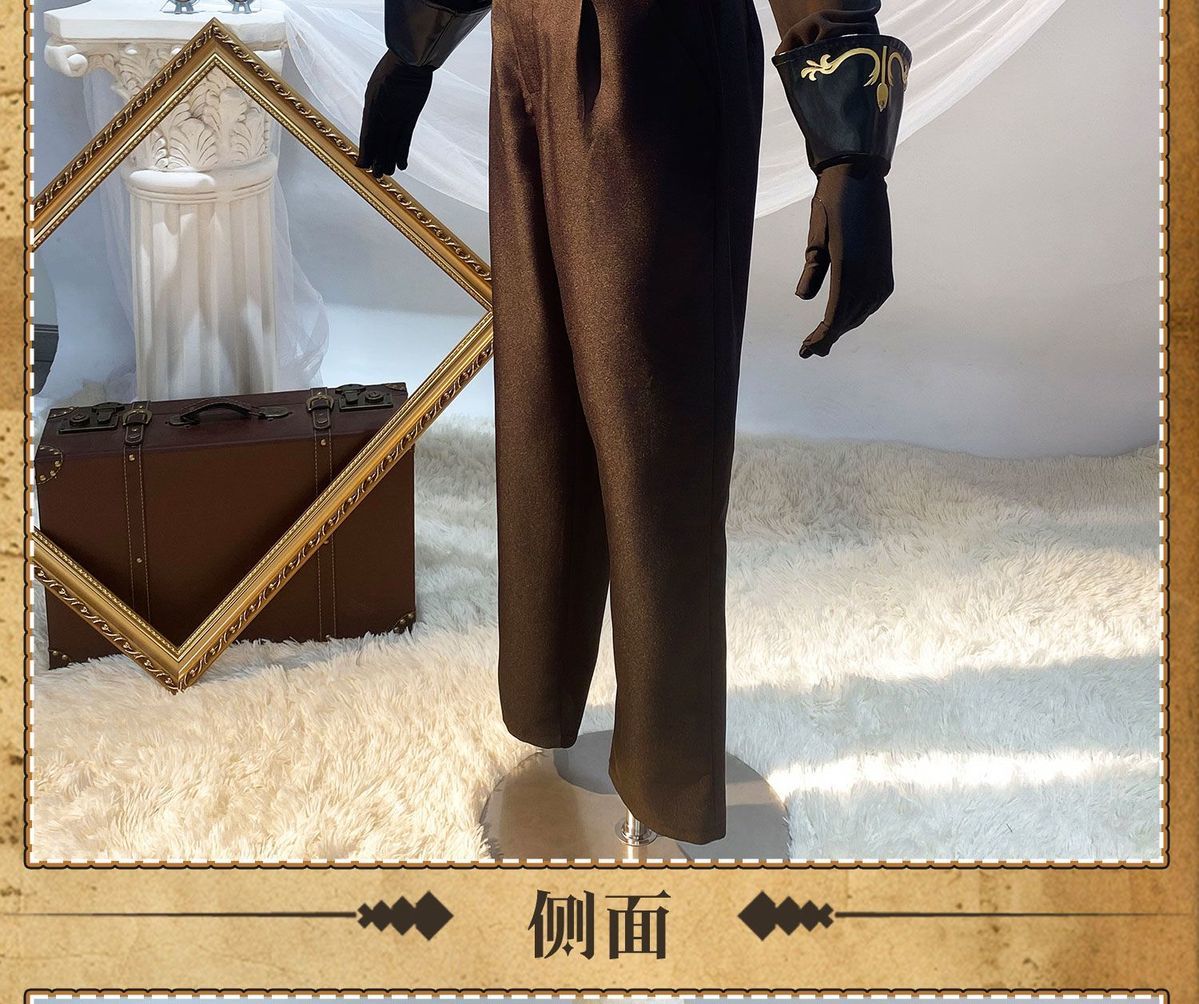 Game Identity Ⅴ Norton Campbell Prospector Cosplay Costume Hat glasse jewelr props Halloween party handsome uniform complete set