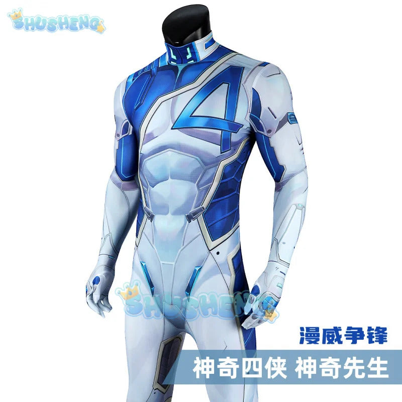 Mister Fantastic Cosplay Costume Reed Richards Uniform Halloween Carnival Party Christmas Play Role Clothes Clothing for Men