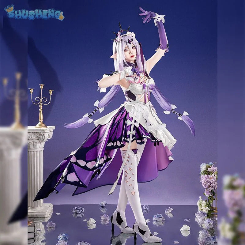 Game Honkai: Star Rail Castorice Cosplay Costume Halloween Carnival Gorgeous Dress Ladies Lolita Props Accessories Sweet Set