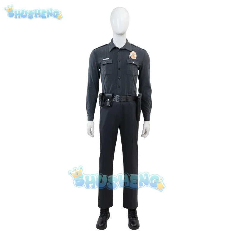 Mortal Kombat 1 T-1000 Cosplay Costume Uniform Halloween Carnival Party Christmas Play Role Clothes Clothing for Men