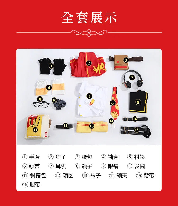 Anby Demara Cosplay Zenless Zone Zero co-branded Costume Party Christmas Cute Set Accessories Props Full Set Woman Man Uniform
