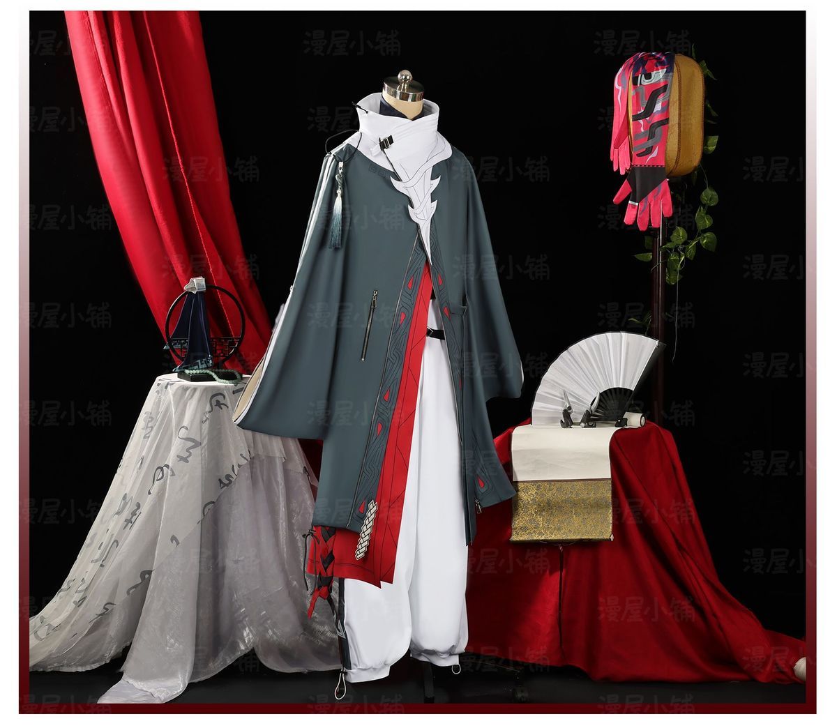 Arknights Yu Cosplay Costume Uniform Headwear Rhodes Island Yan Halloween Party for Women Men Carnival Game Cos Props