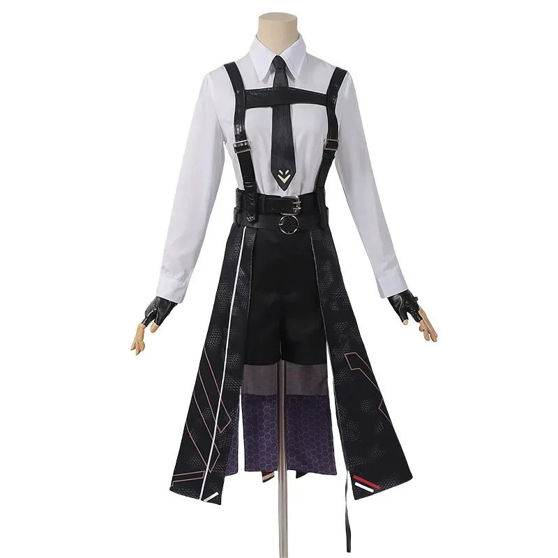 Shusheng-R Love and Deepspace Heroine Cosplay Costume Halloween combat suit including gloves outerwear shirt tie men women handsome set