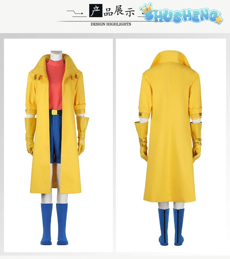 Super Villain Fantasia X 97 Cosplay Jubilee Cosplay Costume Disguise For Girls Women Adult Coat PantsHalloween Carnival Suit