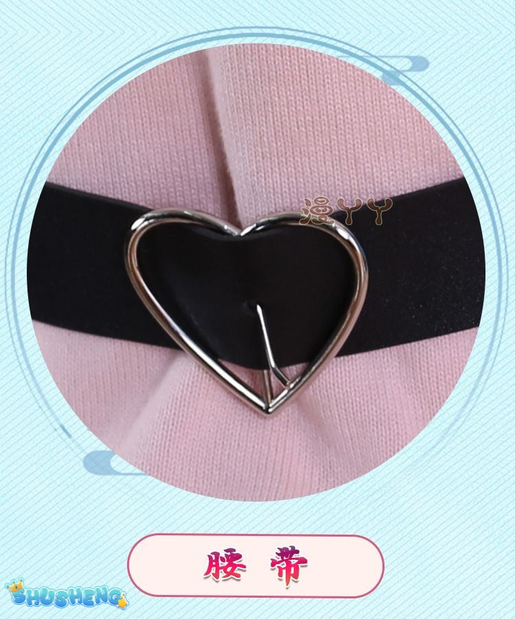 Anime Virtual YouTuber VTuber Minato Aqua Cosplay Costume Hololive Girls Aqua JK Pink School Uniform Cute Bowknot Halloween Suit