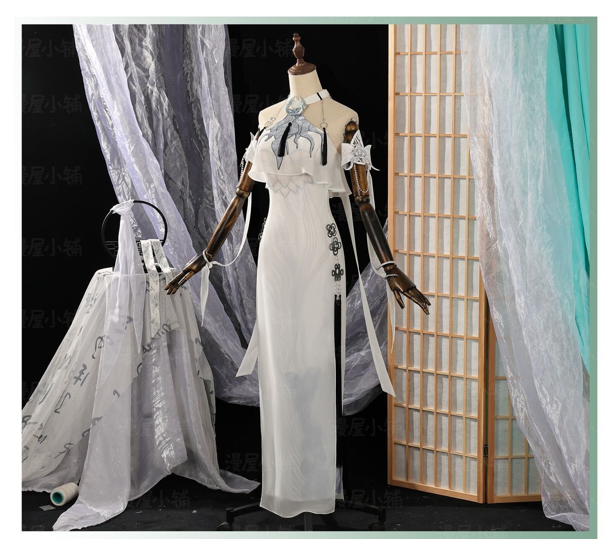 Naraka Bladepoint Viper Ning Cosplay Costume Cheongsam White Snake Role Play Halloween Carnival Uniform Anime Clothing