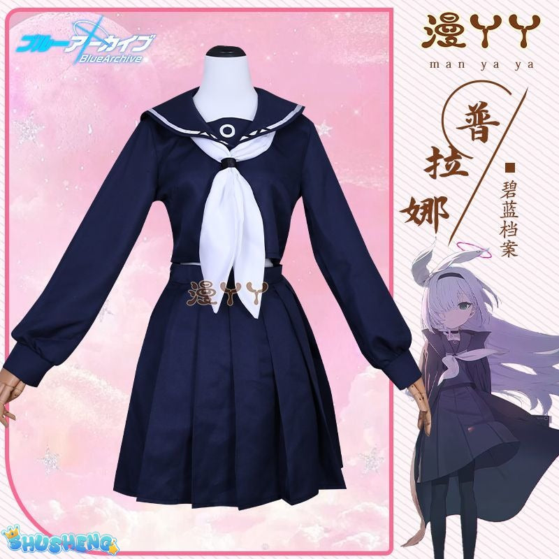 Blue Archive Plana Cosplay Costume Game Plana School Jk Uniform and Cosplay