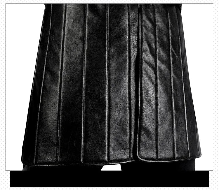 Geralt Witcher 3 Wild Hunt Cosplay Geralt Costume Men Handsome Black Leather Coat Belt Gloves Party Halloween Uniform Full Set