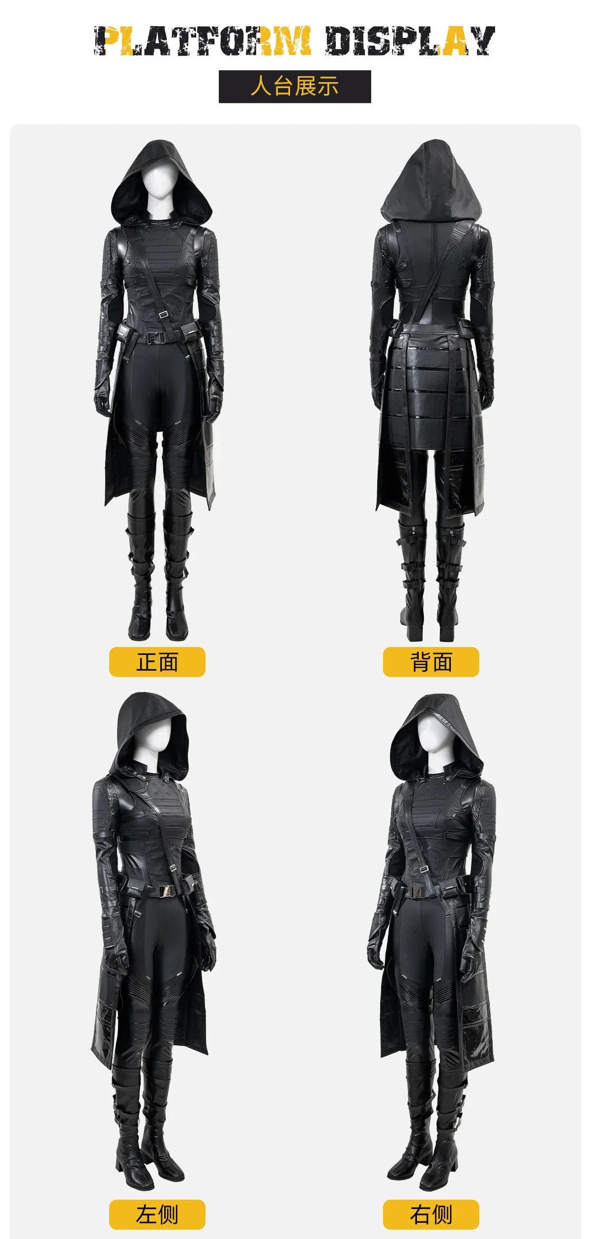 Thunderbolts Ghost Cosplay Costume Uniform Halloween Carnival Party Christmas Play Role Clothes Clothing for Women