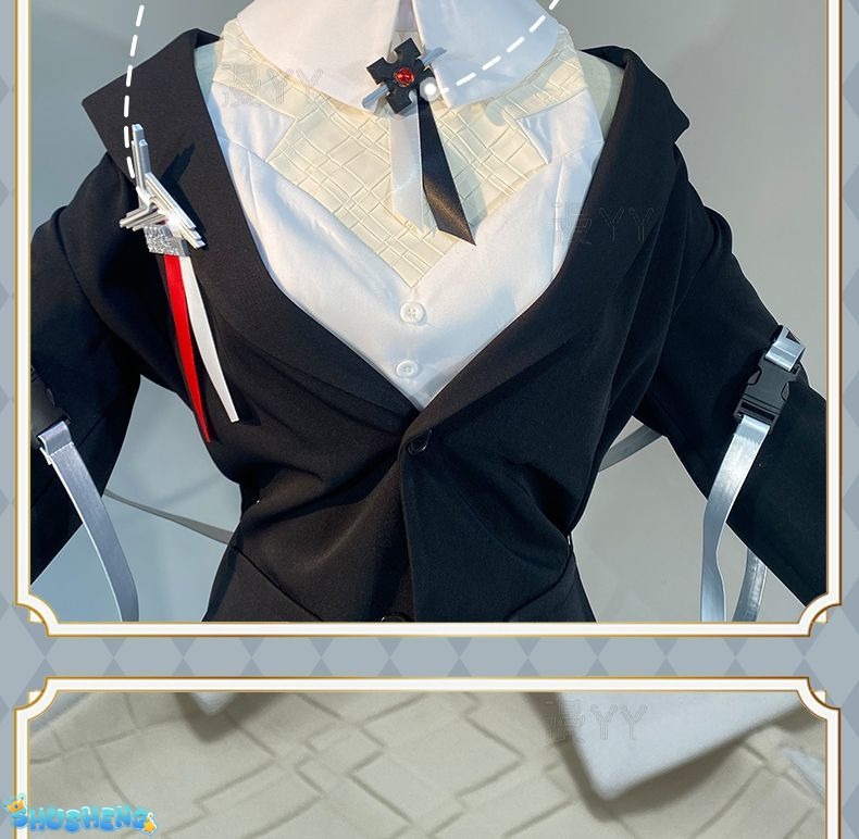 Arknights Theresa Cosplay Costume Cos Game Anime Party Uniform Hallowen Play Role Clothes New Full Set