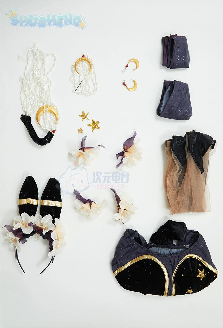 Anime Umbreon cosplay 2024 latest costume wings wig headband sexy dress girl Halloween party set