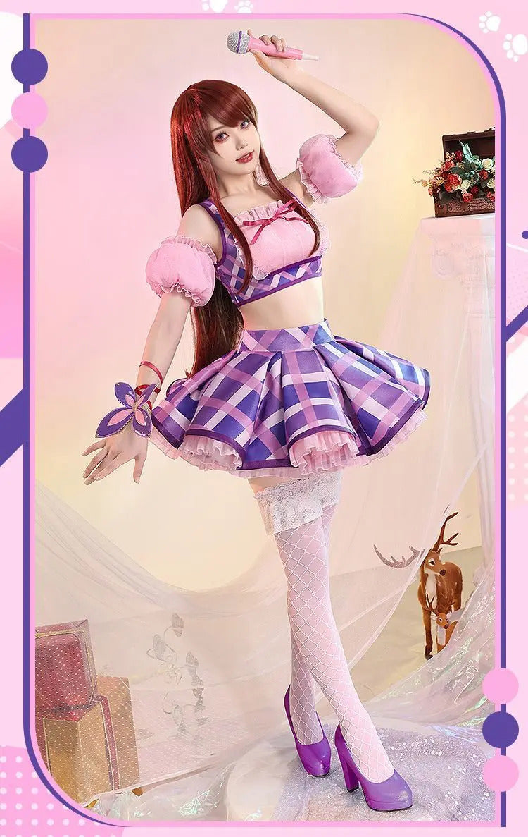 Anime Aikatsu!Cosplay shibuki ran Costume Top, skirt, socks, accessories, cute set party Christmas girl gift set for sale New