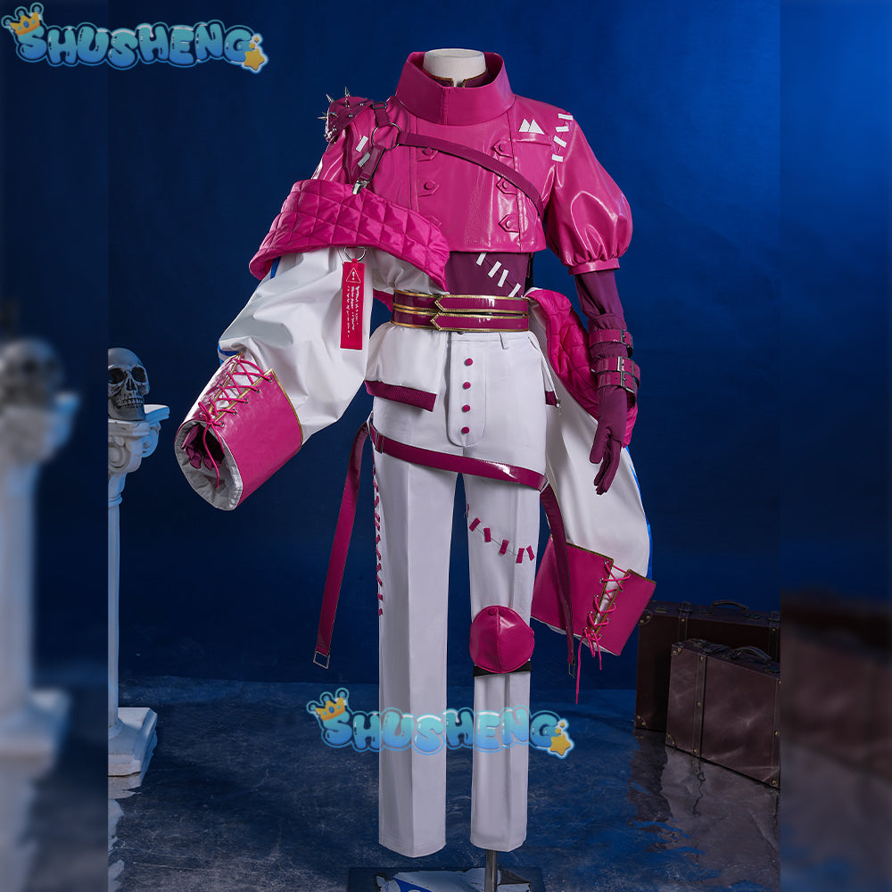 Game identity Ⅴ Aesop Carl embalmer cosplay cyberpunk series costume Halloween men women set accessories props mask new uniform