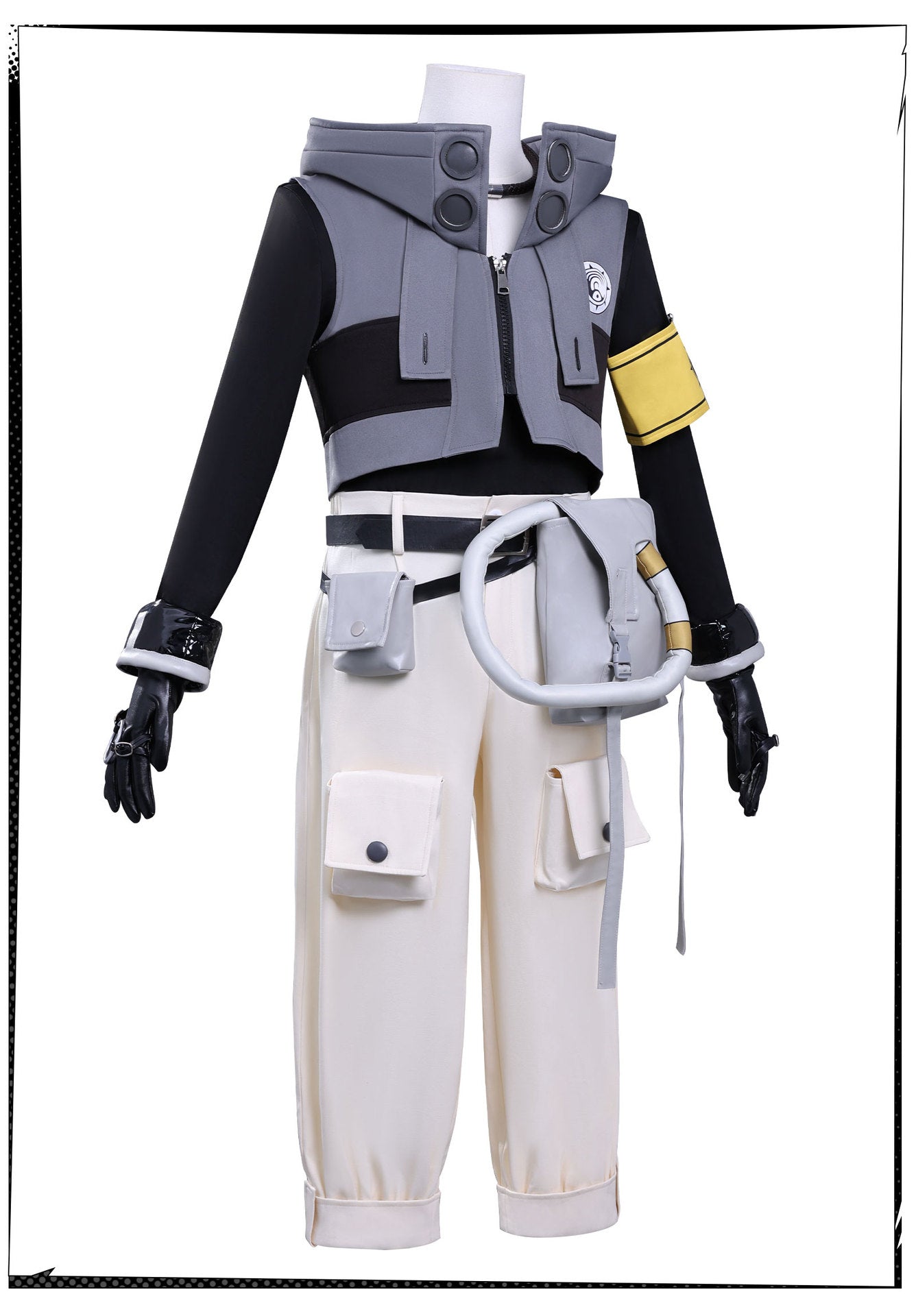 Rudo New Anime GACHIAKUTA Cosplay Costume Punk Street Hot Punk Sleeve Hooded Jacket Y2K Fashion Uniform Cos Customized