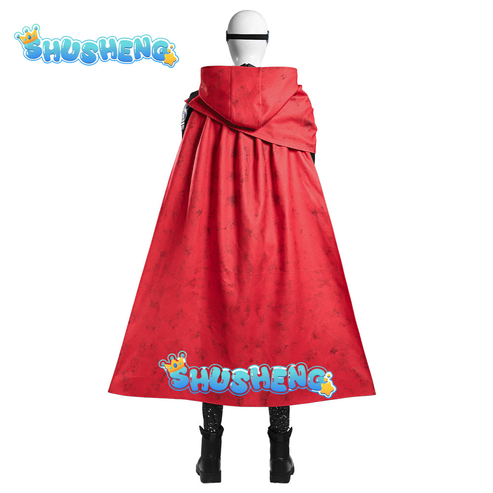 Movie Billy Kaplan Cosplay Agatha Cos All Along Costume Shoes Cloak hair accessories belts men fantasy Halloween party uniform