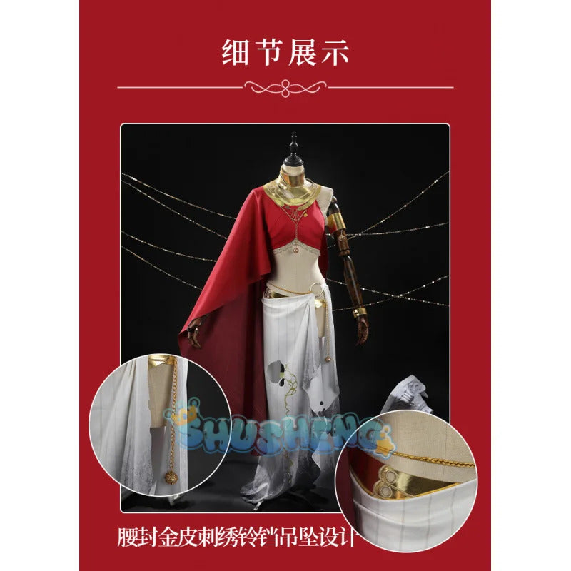 Game Path to Nowhere Hestia Cosplay Costume Cloak, armband, gloves, accessories and props Halloween party sexy Woman dress set