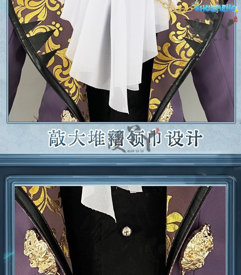 Composer Frederick Kreiburg Cosplay Costume Identity V Game Suit Uniform Cosplay Costume Halloween Party Role Play Outfit Men