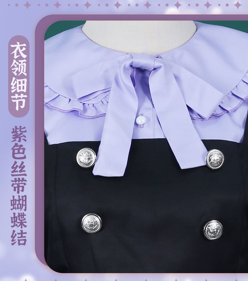 Rikka Takanashi Cosplay Costume Summer Gothic Dress Wig Halloween sweet girl New uniform Hero Cos
