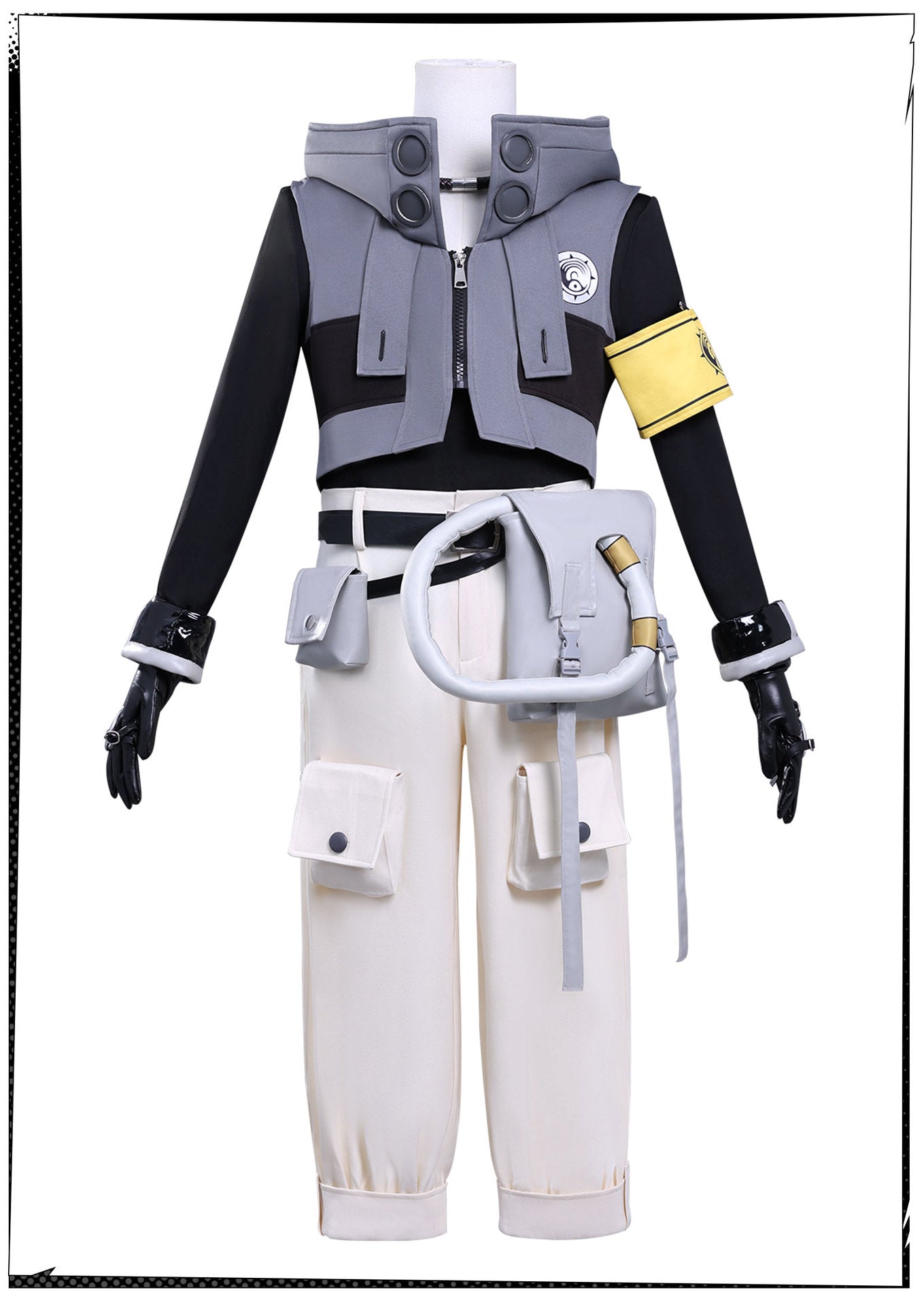 Rudo New Anime GACHIAKUTA Cosplay Costume Punk Street Hot Punk Sleeve Hooded Jacket Y2K Fashion Uniform Cos Customized