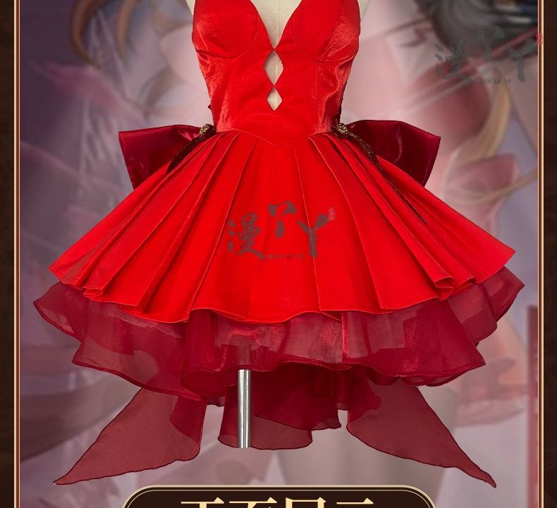 Anime Soryu Asuka Langley Cosplay Costume Shikinami Asuka Red Off Shoulder Dress Gown Ball Evening Suit Halloween